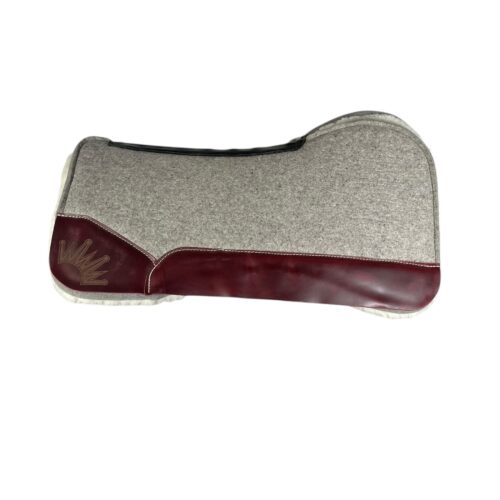 32x32 1" Gray Kush Open Extended Fleece Saddle Pad (#133250)