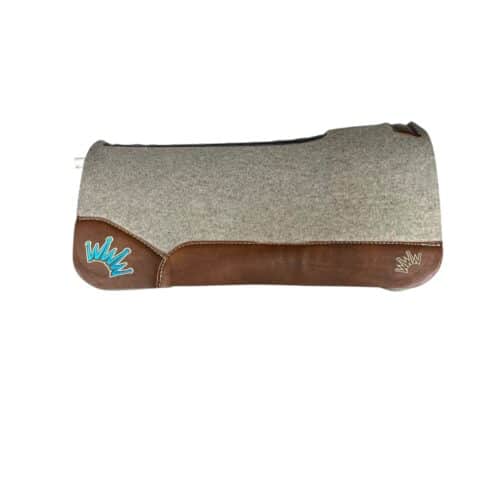 32x32 1" Gray Kush Wool Saddle Pad (#133565)