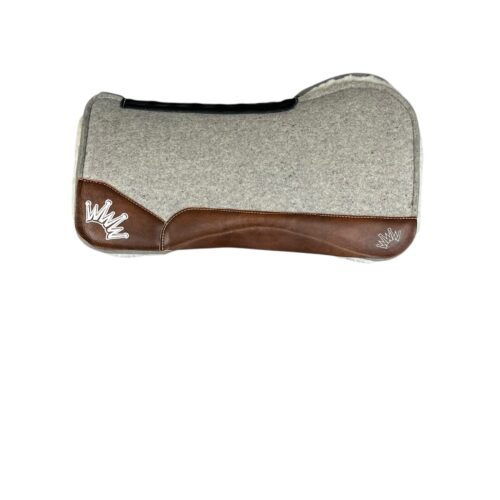 32x32 1" Gray Kush Fleece Open Extended Saddle Pad (#133911)