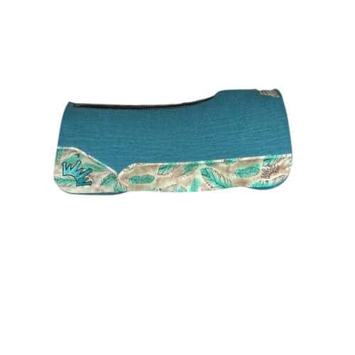 30x30 1" Turquoise Kush Wool Saddle Pad (#133243)