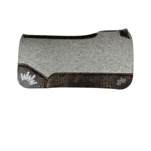 30x30 1" Gray Kush Wool Saddle Pad (#131999)