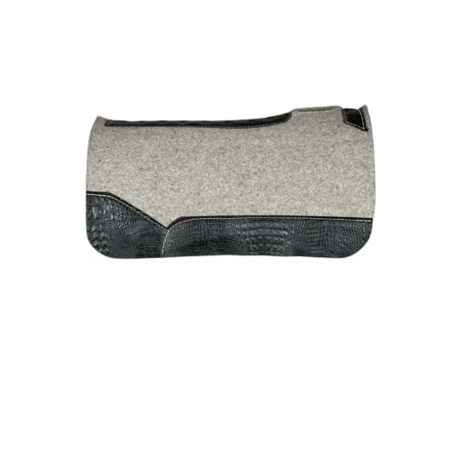 28x28 1" Gray Kush Wool Saddle Pad (#133611)