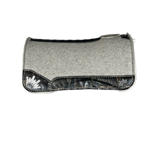 32x32 1" Gray Kush Fleece Saddle Pad (#133907)