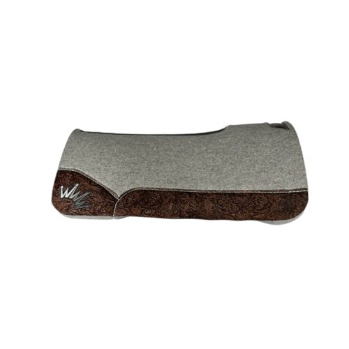 30x30 1" Gray Kush Wool Saddle Pad (#132049)