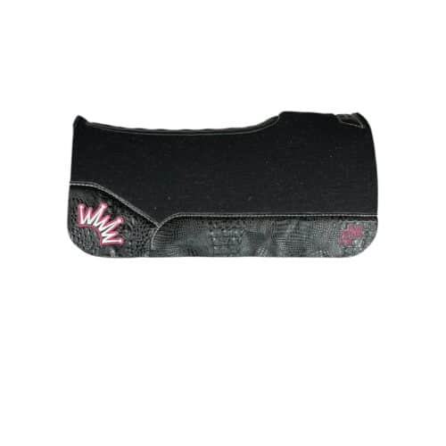 28x28 1" Black Kush Wool Saddle Pad (#133615)