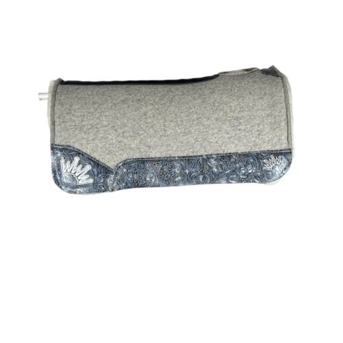32x32 3/4" Gray Kush Fleece Saddle Pad (#133909)
