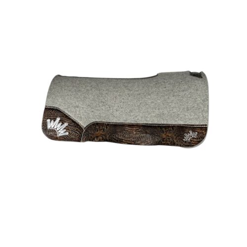 30x30 1" Gray Kush Wool Saddle Pad (#132051)