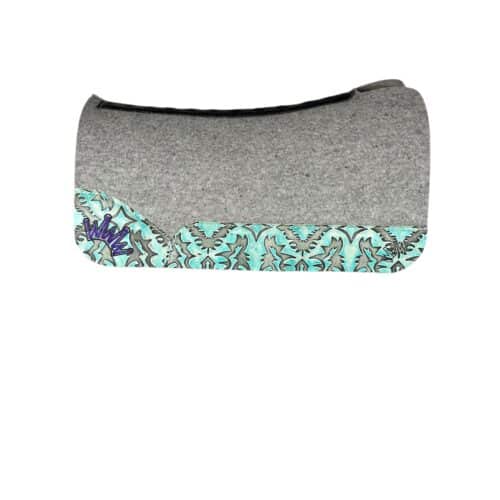 30x30 1" Gray Kush Wool Saddle Pad (#133608)