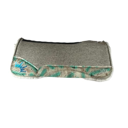 30x30 3/4" Gray Kush Fleece Saddle Pad (#132148)