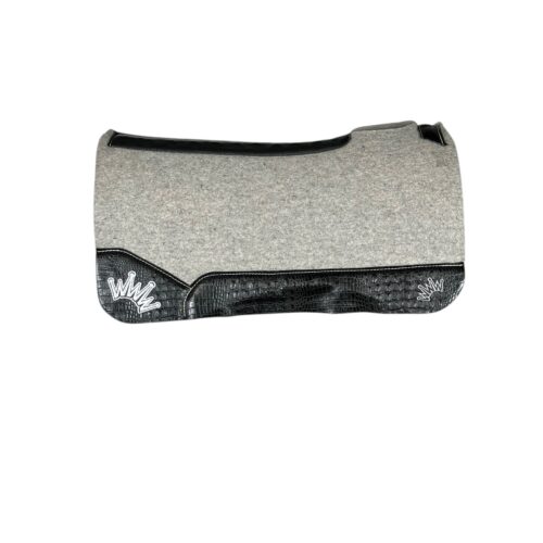 32x32 1.25" Gray Kush Wool Saddle Pad (#133610)