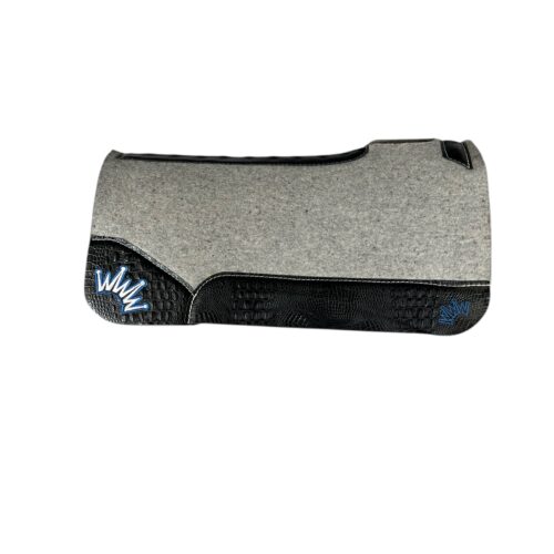 30x30 1" Gray Kush Wool Saddle Pad (#132054)