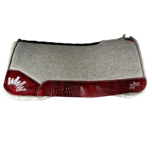 32x32 1" Gray Kush Fleece Saddle Pad (#132127)