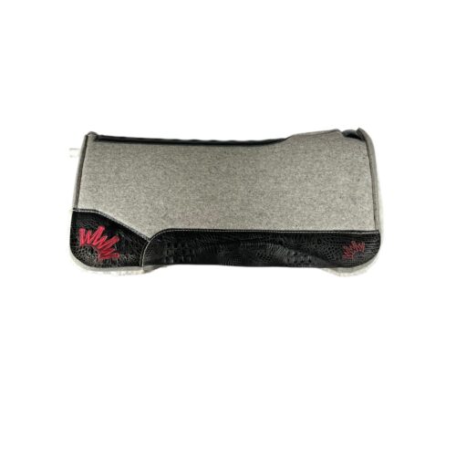 32x32 1" Gray Kush Fleece Saddle Pad (#132132)